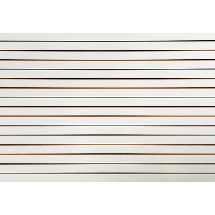 WFX Utility™ Uday 3/4 in. White Garage Wall Storage Slatwall Panel